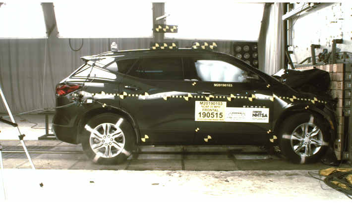 NHTSA crash test of the 2025 Chevrolet Blazer