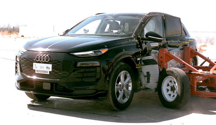 NHTSA Side impact test of the 2025 Audi Q6 E-Tron