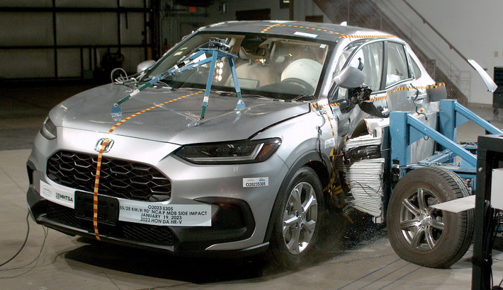 NHTSA Side impact test of the 2026 Honda HR-V