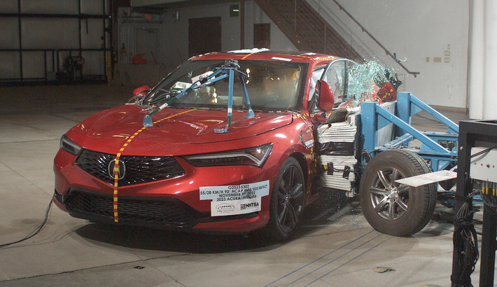 NHTSA Side impact test of the 2026 Acura Integra