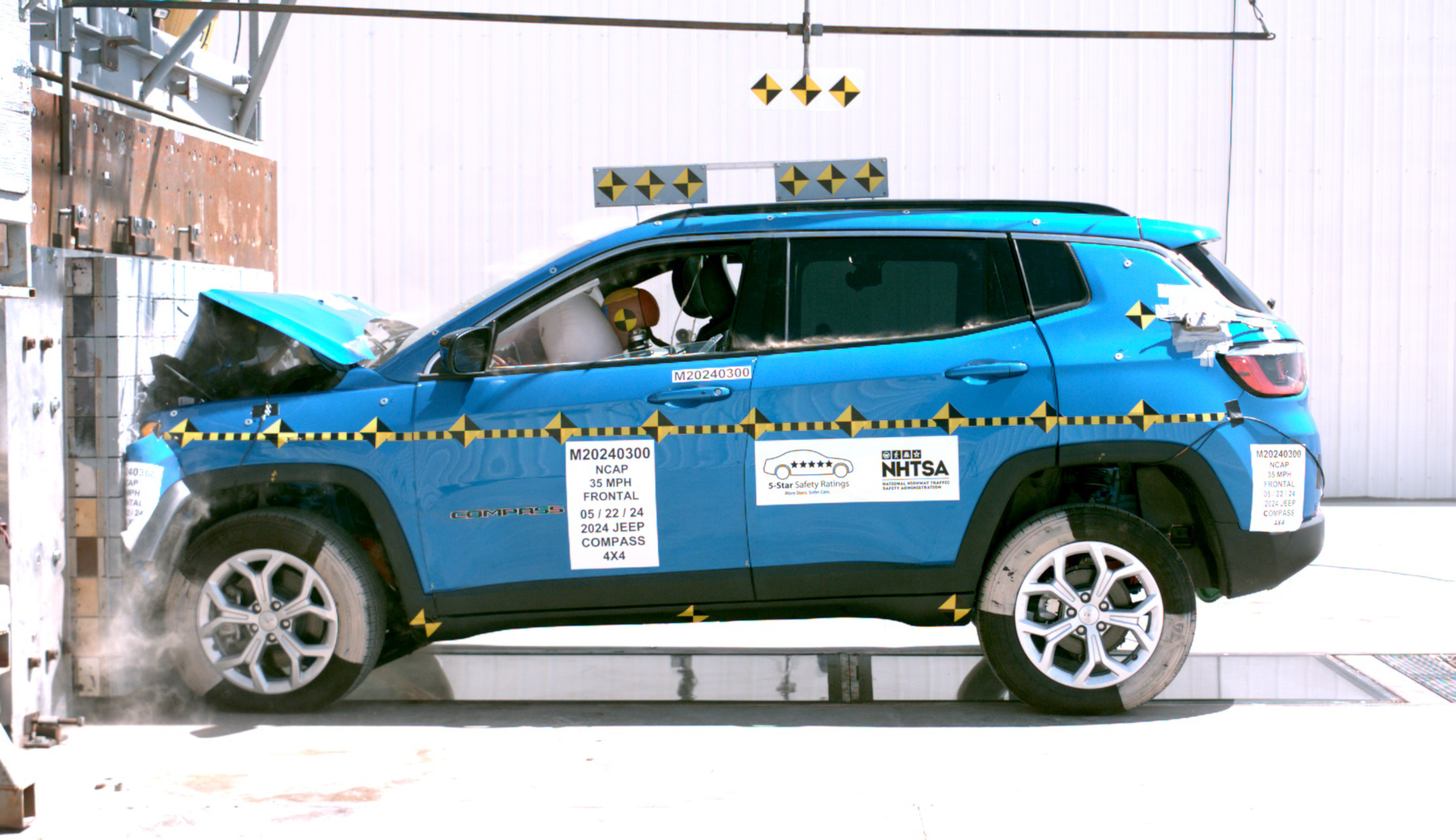 NHTSA crash test of the 2026 Jeep Compass