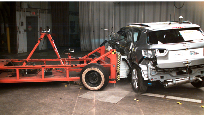 NHTSA Side impact test of the 2026 Jeep Compass