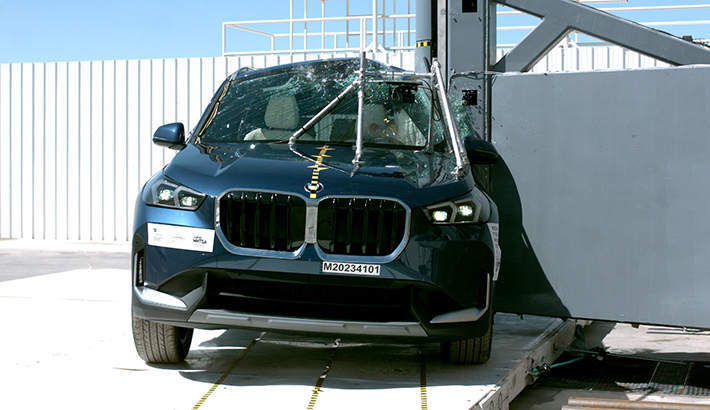 NHTSA Side pole test of the 2026 BMW X1