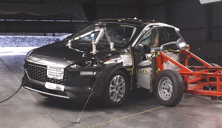 NHTSA Side impact test of the 2026 Ford Escape Hev