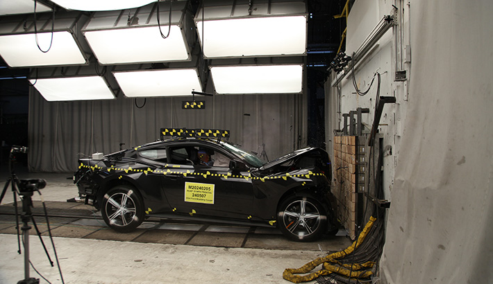 NHTSA crash test of the 2026 Ford Mustang