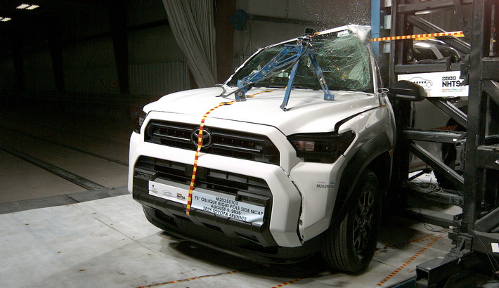 NHTSA Side pole test of the 2026 Toyota 4Runner
