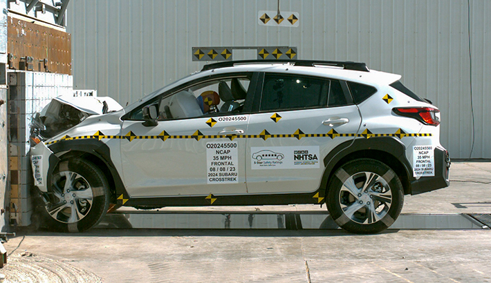 NHTSA crash test of the 2026 Subaru Crosstrek