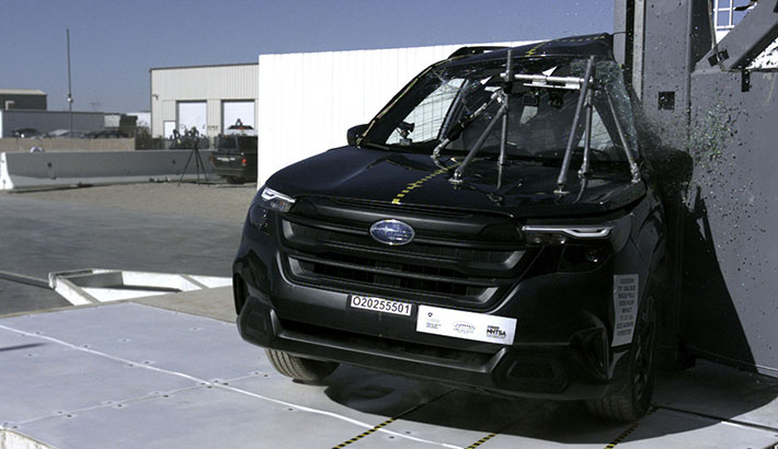 NHTSA Side pole test of the 2026 Subaru Forester