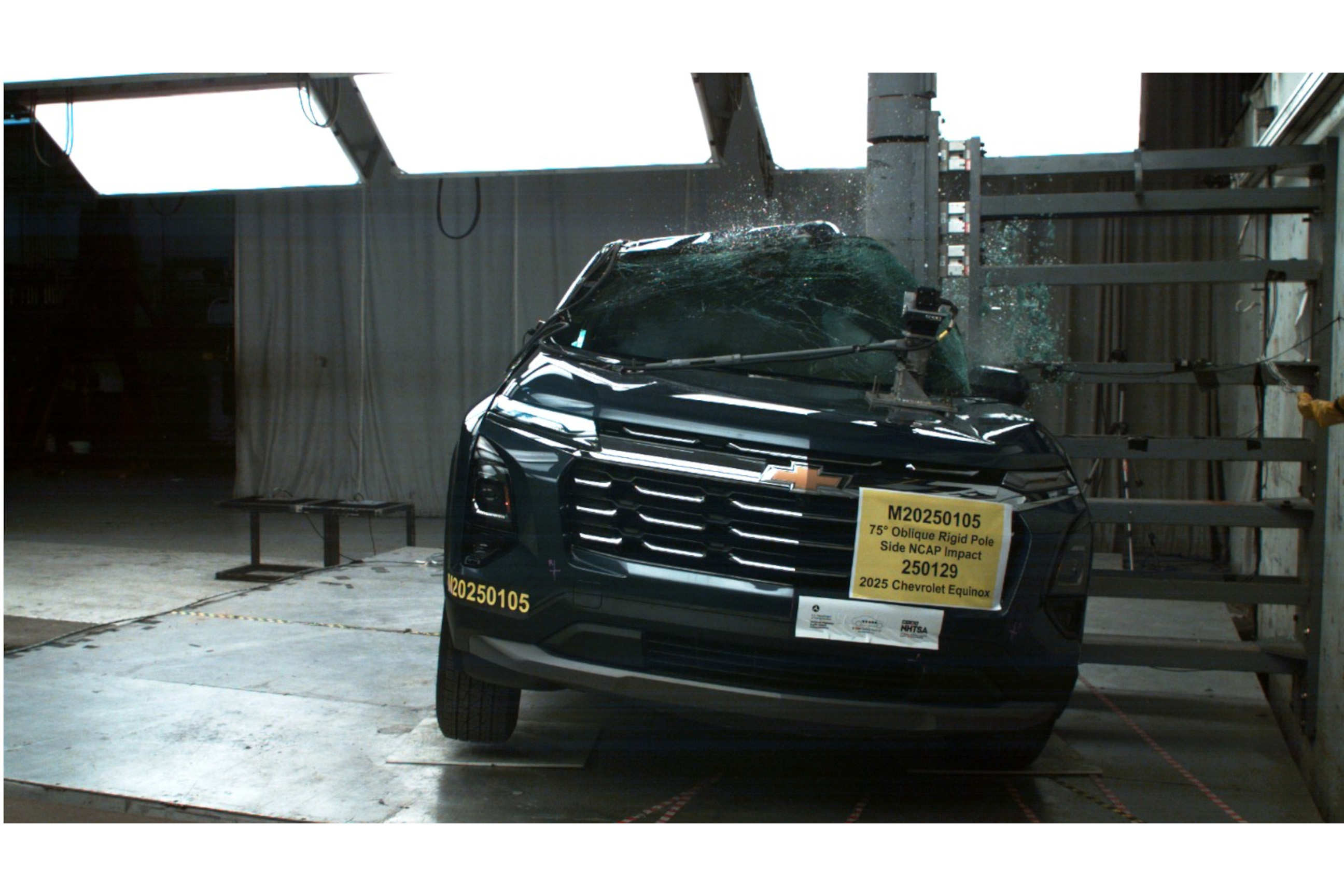 NHTSA Side impact test of the 2026 Chevrolet Equinox