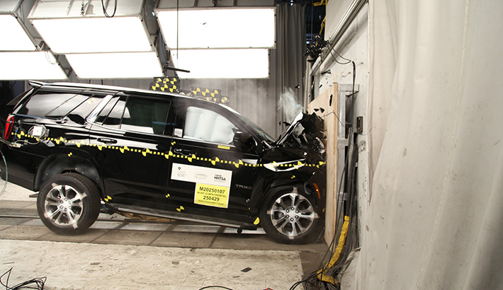 NHTSA crash test of the 2026 Chevrolet Tahoe